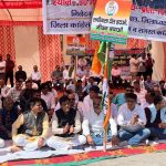 protest against lacchiwala toll plaza