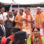 भाजपा मुख्यालय मे बिखरे होली के रंग, सीएम सहित वरिष्ठ नेताओं ने की शिरकत