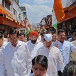 भारत की सेना जिंदाबाद पाकिस्तान हो बर्बाद के उदघोष के साथ प्रदेश कांग्रेस ने निकाली तिरंगा यात्रा