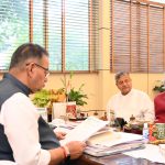 कृषि मंत्री गणेश जोशी से पद्मश्री डॉ. रजनीकांत की शिष्टाचार भेंट, जीआई टैग उत्पादों पर हुई चर्चा