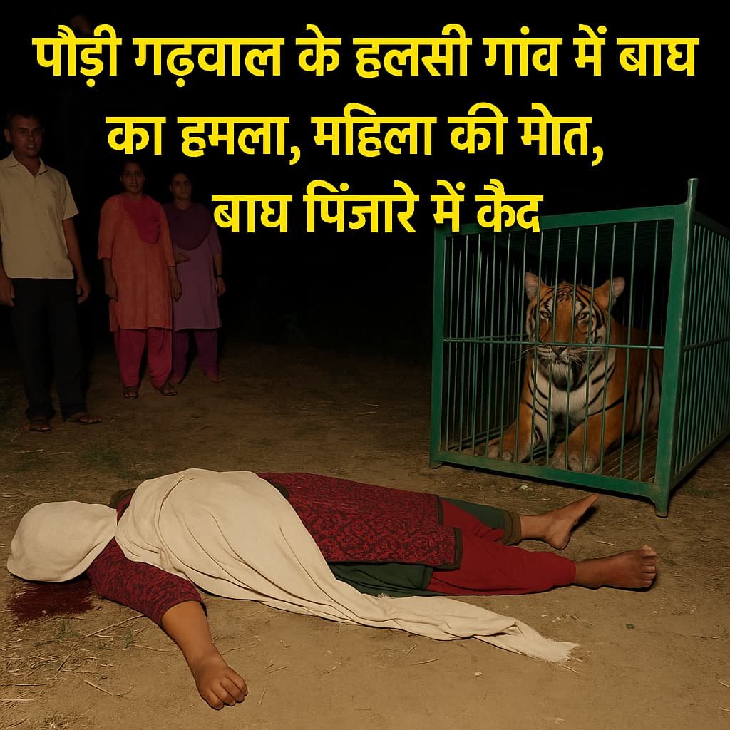 पौड़ी गढ़वाल के हलसी गांव में बाघ का&hellip;