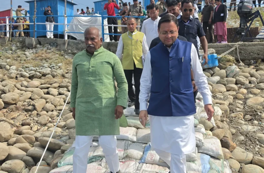 गदरपुर में अंतरराष्ट्रीय क्याकिंग-कैनोइंग प्रतियोगिता की तैयारियों का मुख्यमंत्री ने लिया जायजा